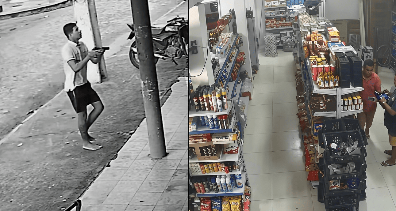 Criminosos armados roubam comércio e atiram com clientes dentro na zona rural de Parnaíba.