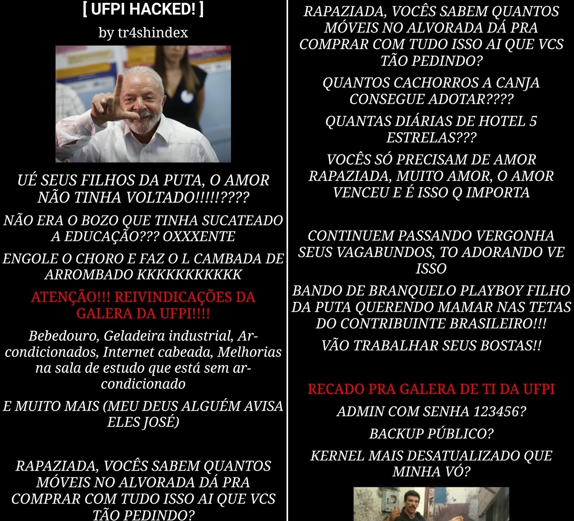 Hacker invade site da UFPI