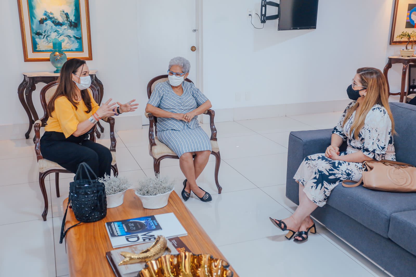 Governadora Regina Sousa e  kalina Rameiro