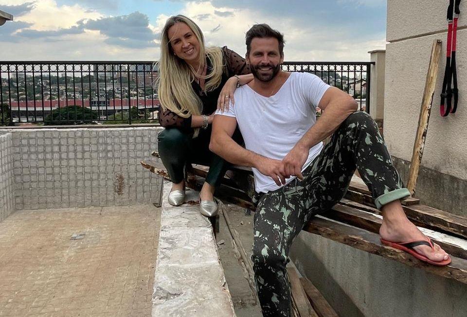 Henri Castelli e a arquiteta Patricia Moreno