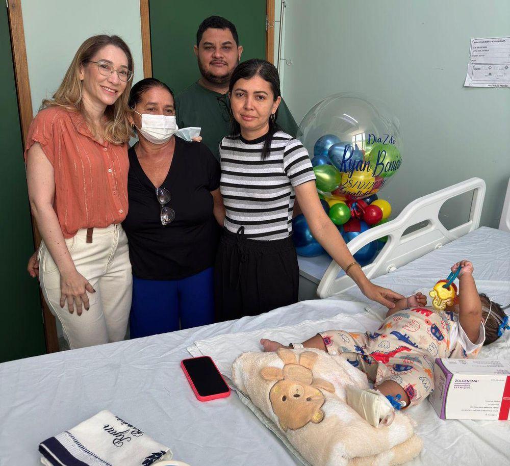 Criança com Atrofia Muscular Espinhal (AME)