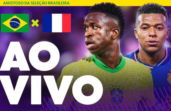 Brasil e França se enfrentam em amistoso preparatório para a Copa do Mundo de 2026, em Boston.