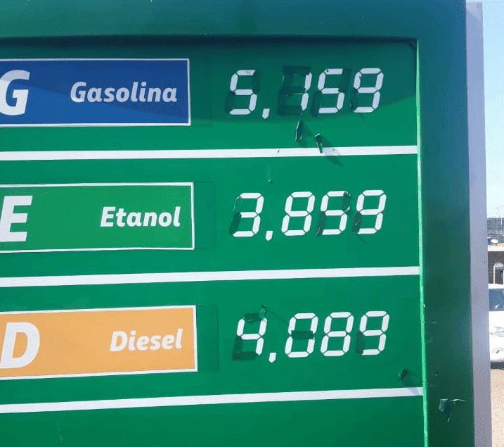 Preço da gasolina
