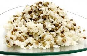 Arroz com lentilhas