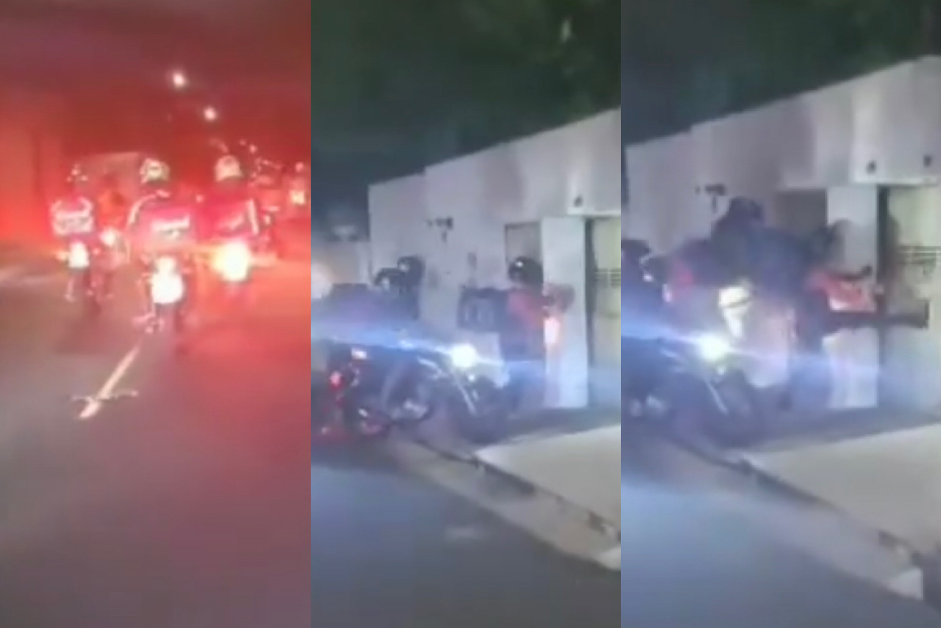 Grupo de entregadores foi até a residência do homem e derrubaram o portão com chutes