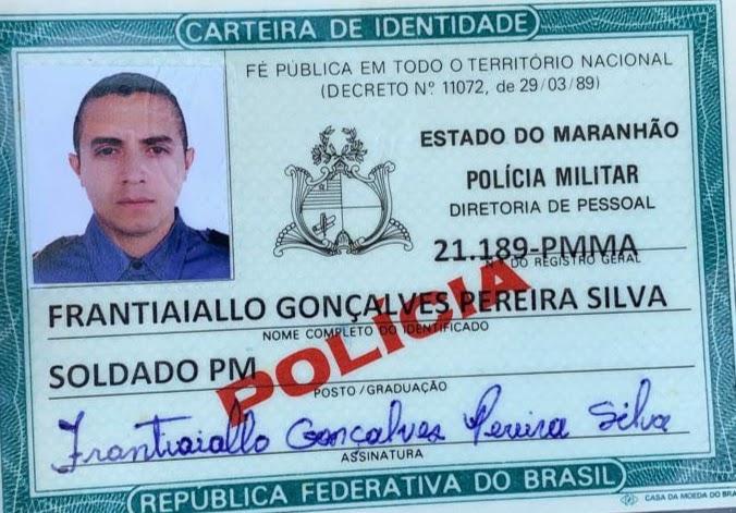 Carteira de identidade revelada que PM era jovem