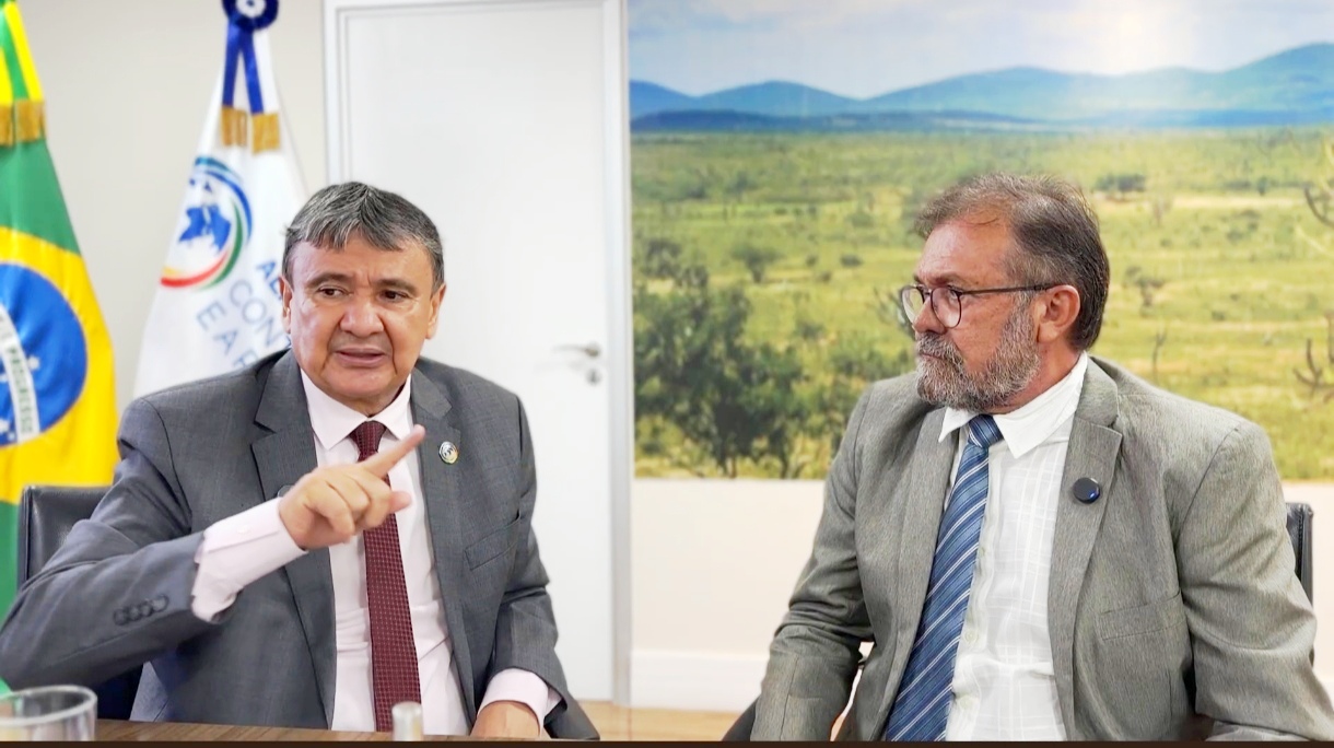 Wellington Dias durante entrevista ao jornalista Luiz Brandão