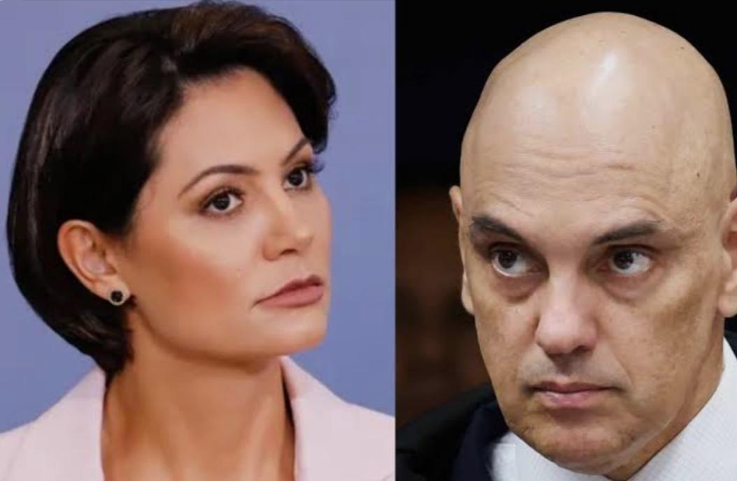 Michele Bolsonaro se reuniu com Alexandre Moraes
