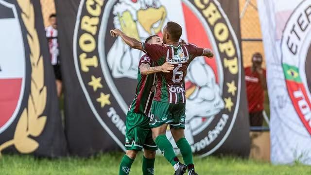 Fluminense-PI x River-PI - Série D do Brasileiro 2024 - Fluminense-PI comemora gol