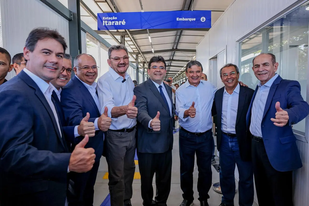 O governador Rafael Fonteles inaugura a nova Estação Itararé, marco na modernização do metrô de Teresina