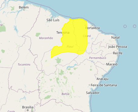 Inmet prevê chuva no Piauí