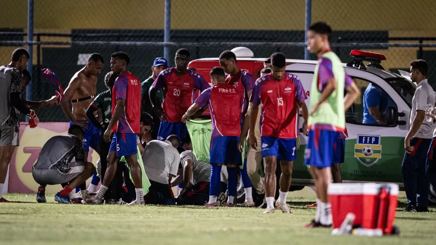 Jogador do Piauí tem crise convulsiva e jogo atrasa 20 minutos pela Copa do Nordeste