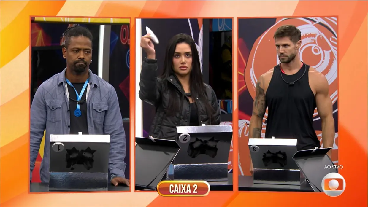 Dinâmica no BBB26 com Boneco, Jonas e Jordana