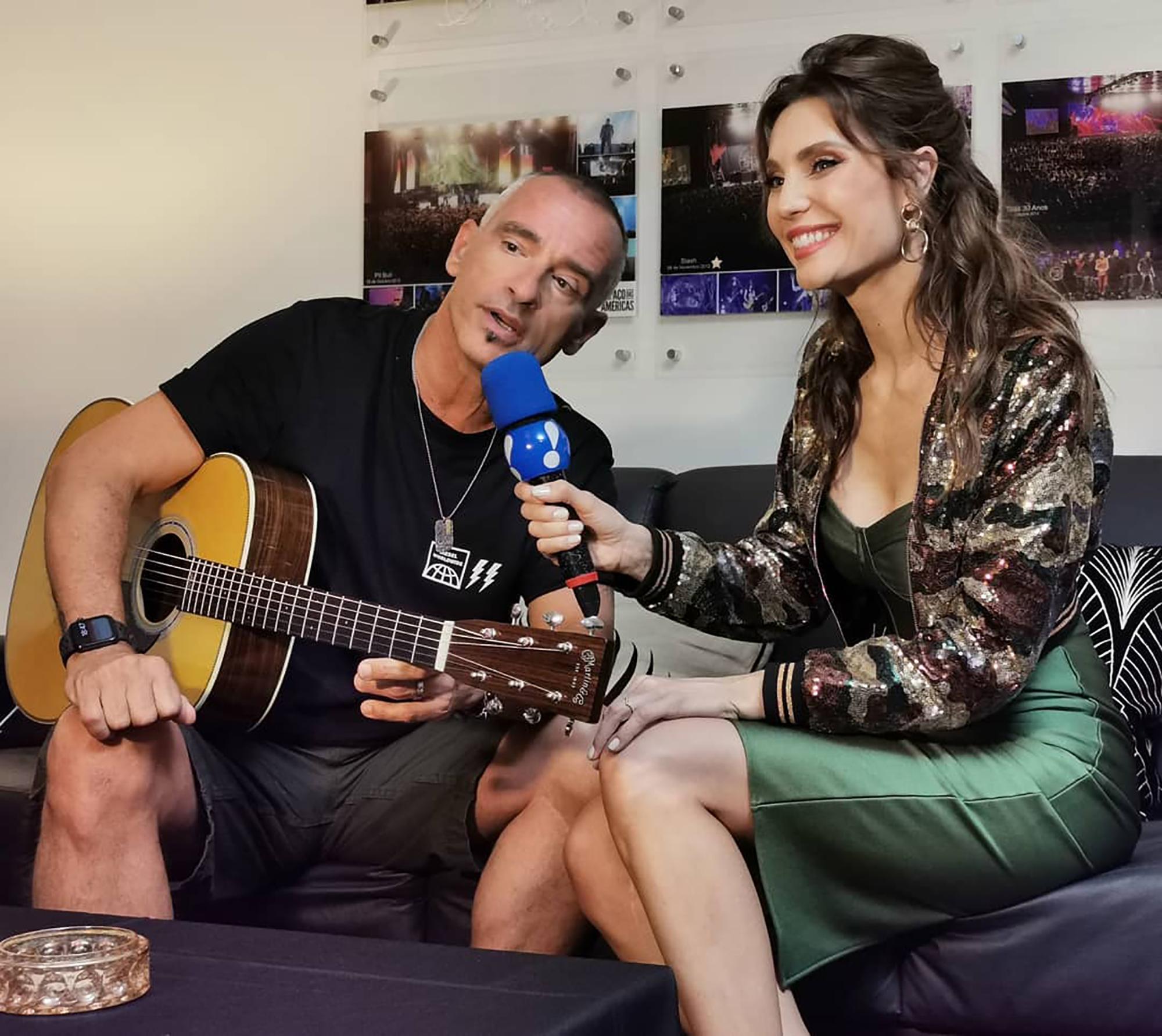 Júlia Pereira no Show Eros Ramazzotti