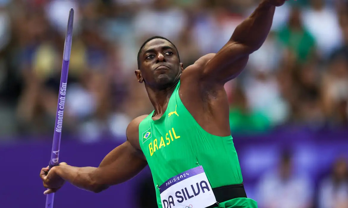 Luiz Maurício da Silva garantiu sua vaga na final do lançamento de dardo dos Jogos Olímpicos de Paris