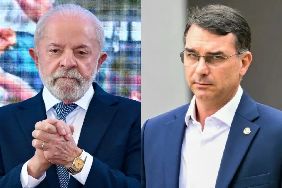Lula e Flávio Bolsonaro devem disputar as eleições em 2026