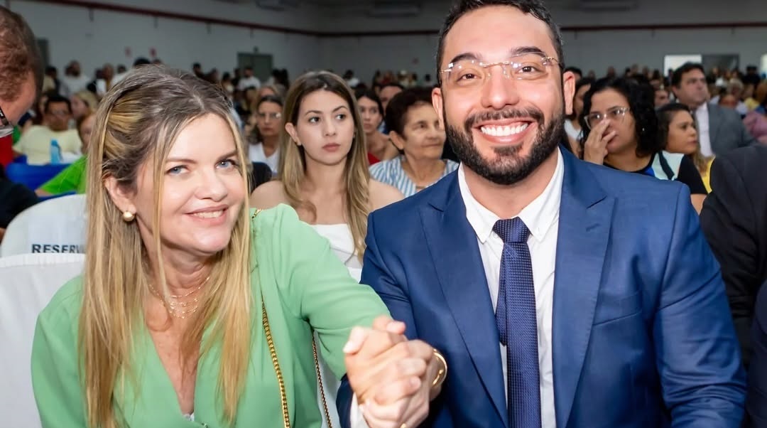 A deputada Gracinha Mão Santa e o prefeito Francisco Emanuel