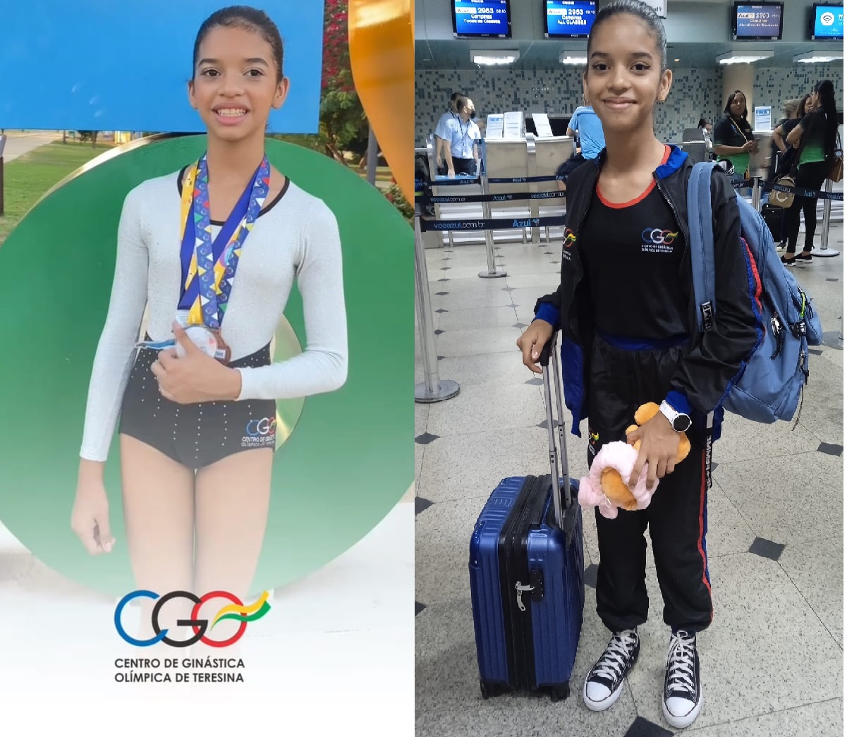 Maysa Fernanda mostra talento e embarca para o futuro da ginástica artística do Piauí
