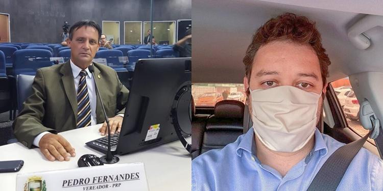 Vereadores Pedro Fernandes e Evandro Hidd