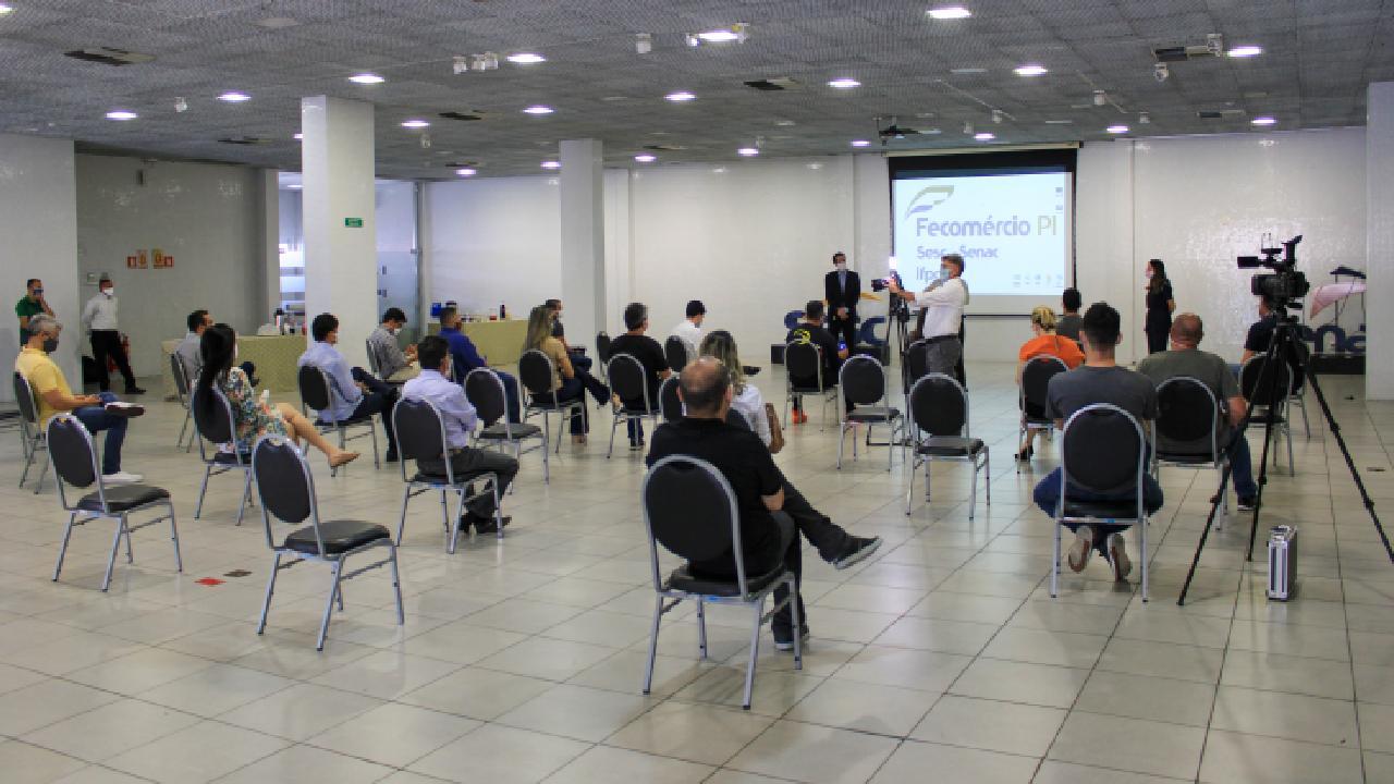 CLIC da reunião de empresários