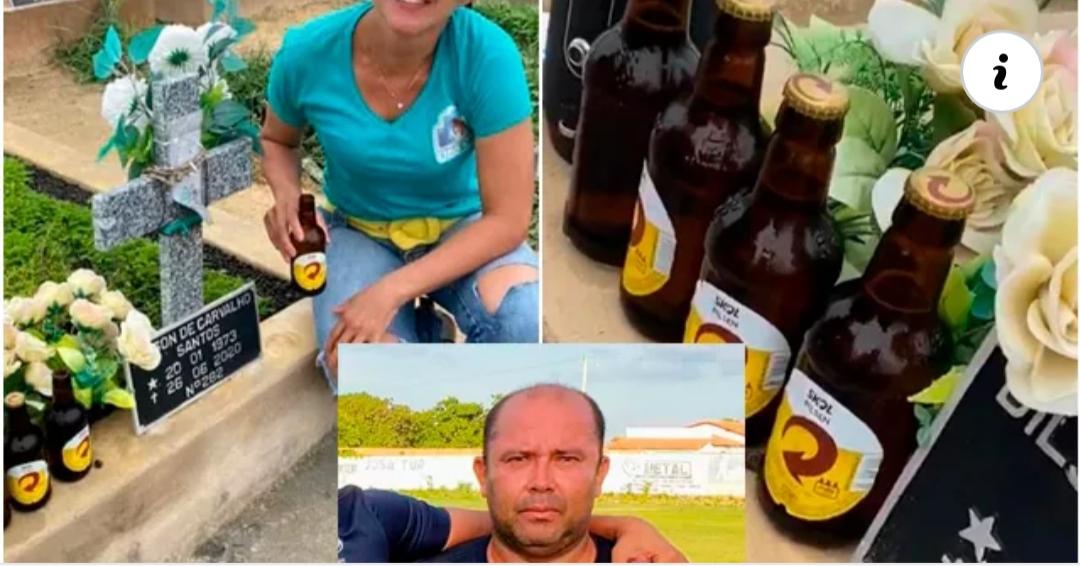 Comemoração inusitada em cemitério