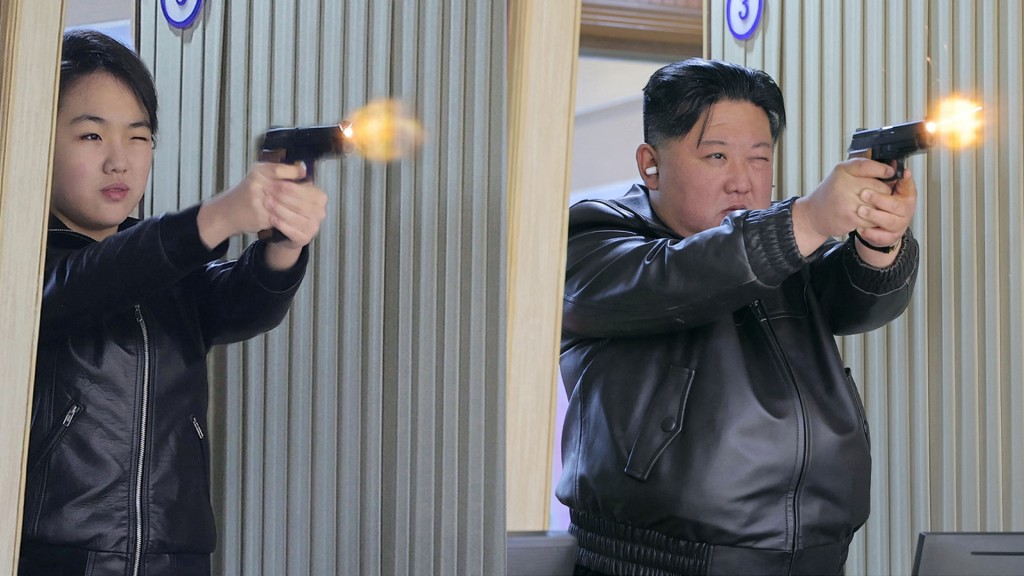 Líder norte-coreano Kim Jong Un e sua filha