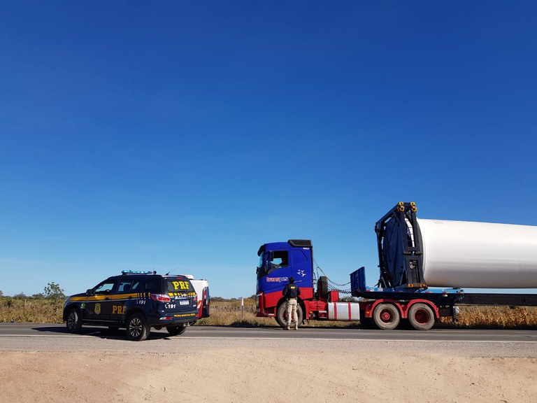 Pá eólica gigante chega ao Piauí