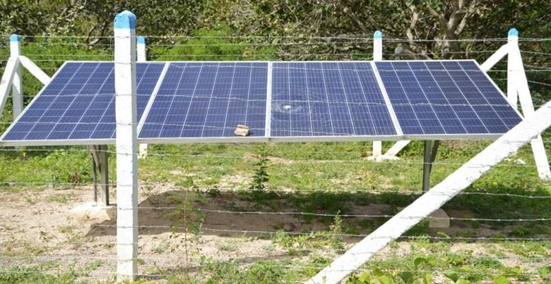 Placas solares são danificadas