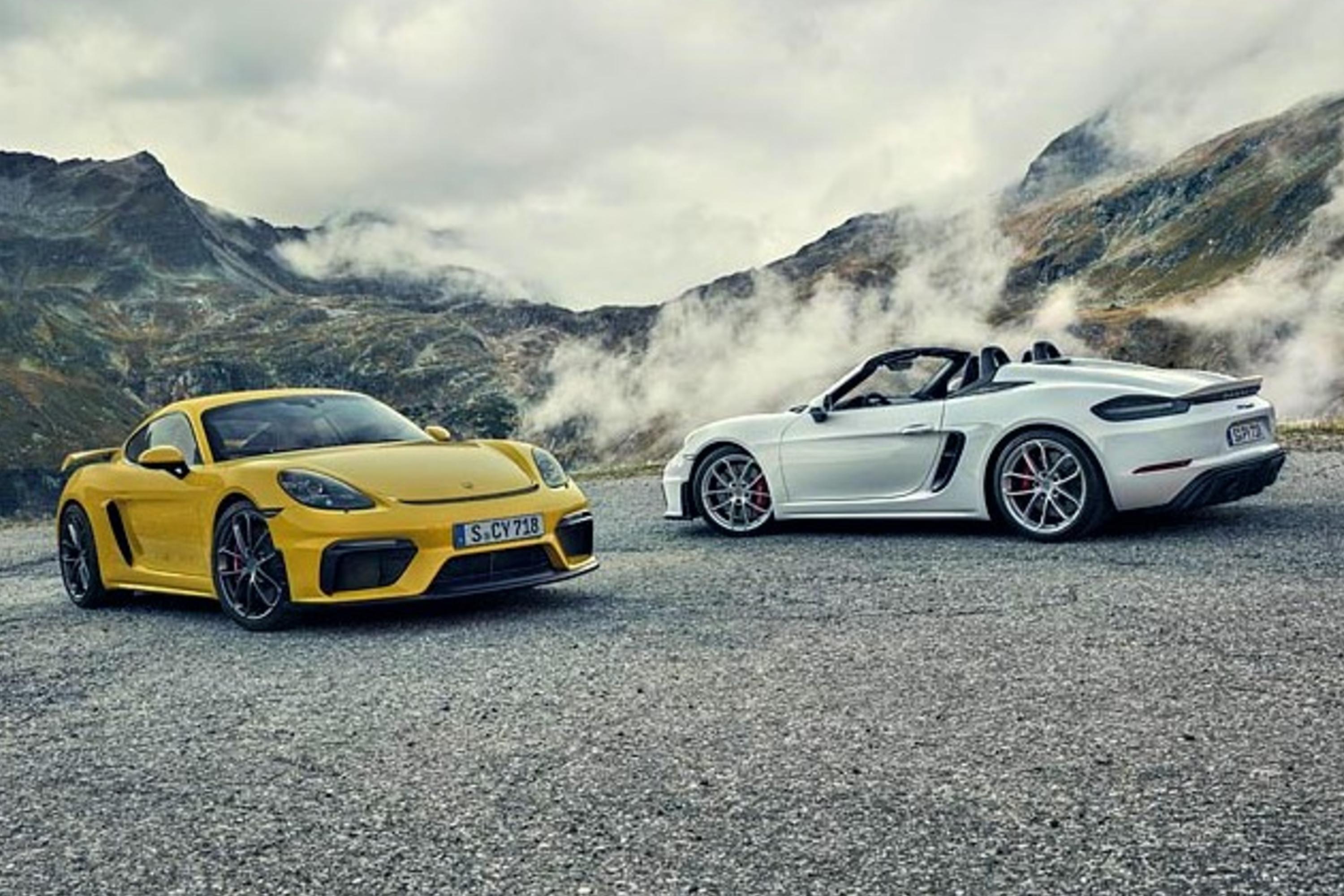 Porsche 718 Cayman GT4 e 718 Spyder