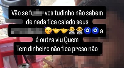 Suspeito de roubos debocha da Polícia ao ser solto; "Quem tem dinheiro não fica preso"