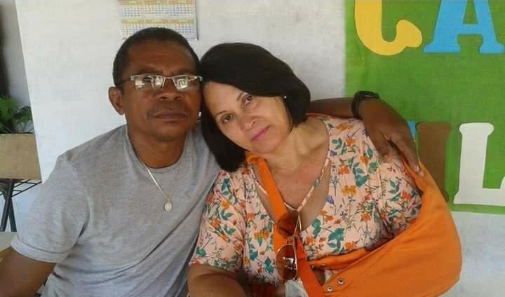 Professor José Maria e a esposa