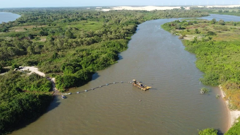 Rio Parnaíba na divisa entre Piauí e Maranhão