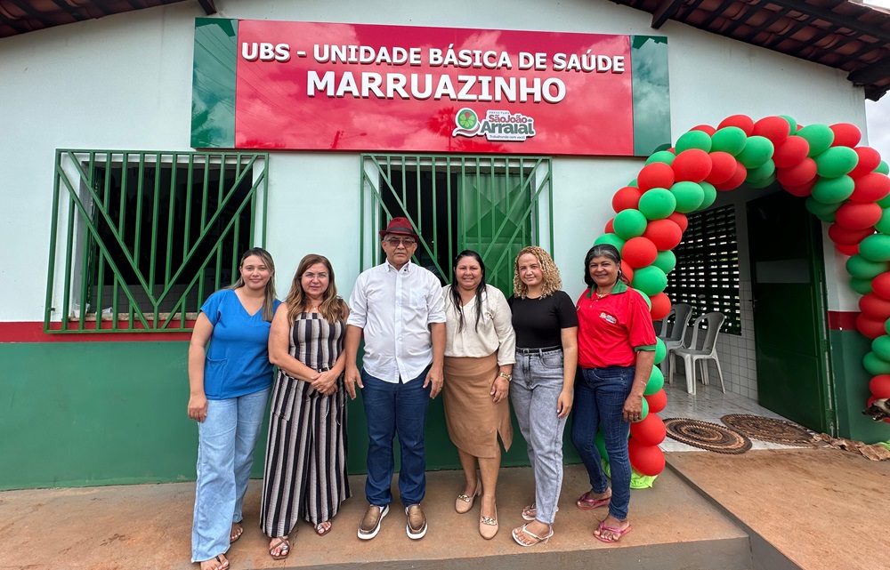 Prefeito Abdoral Melo reinaugura UBS do Marruazinho em São João do Arraial