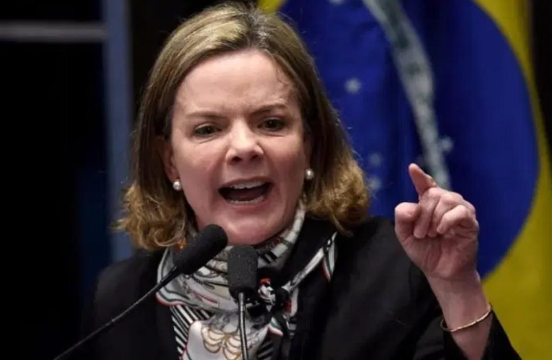 A presidente do PT, deputada federal Gleise Hoffman