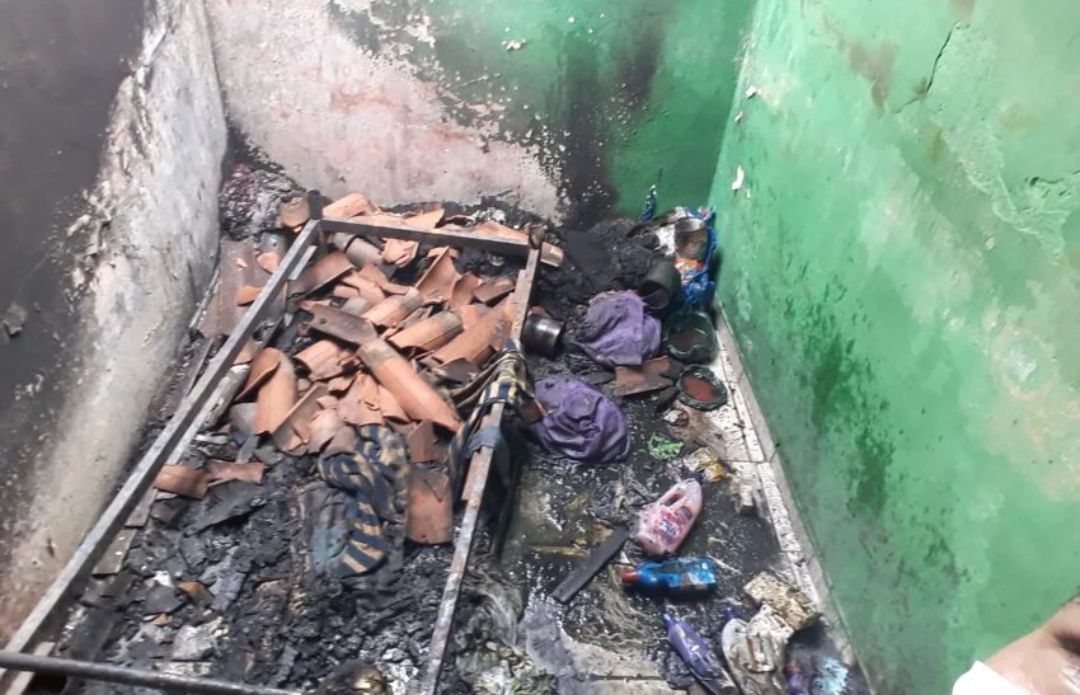 Homem morre carbonizado durante incêndio