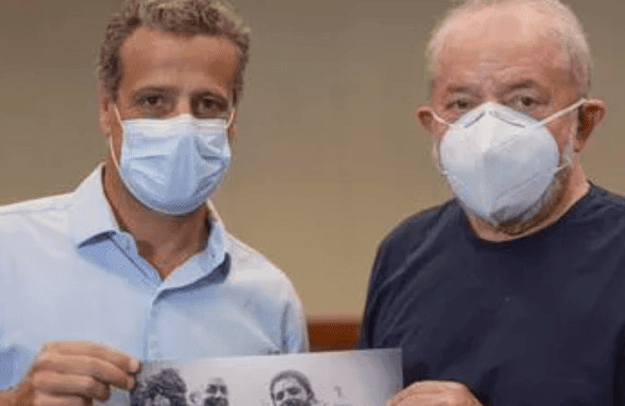 Leonel Brizola Neto com Lula: apoio importante