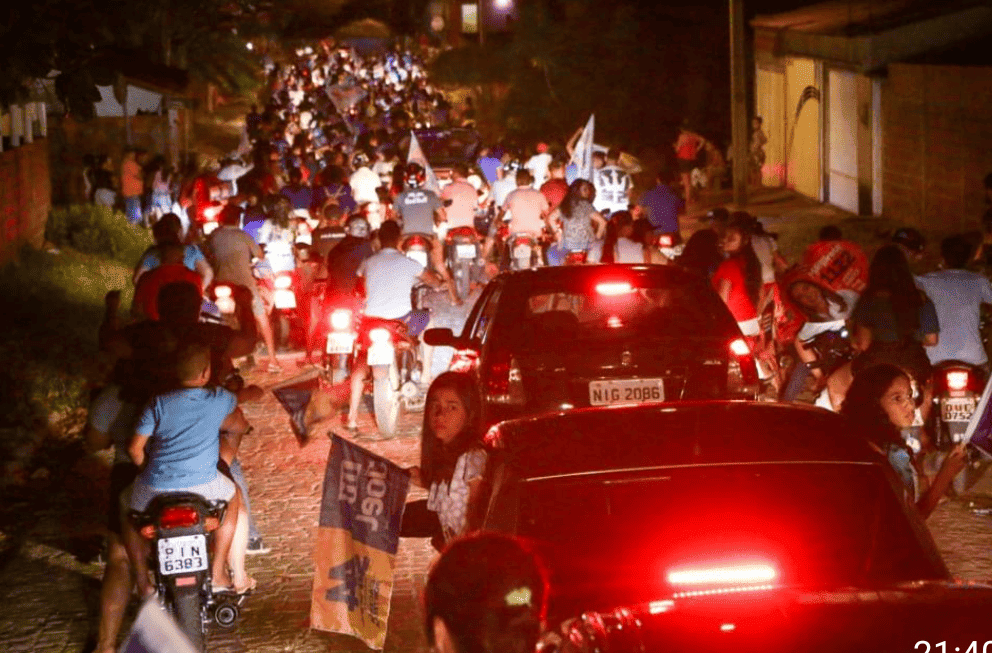 Carreata anima apoiadores de Sílvio Mendes