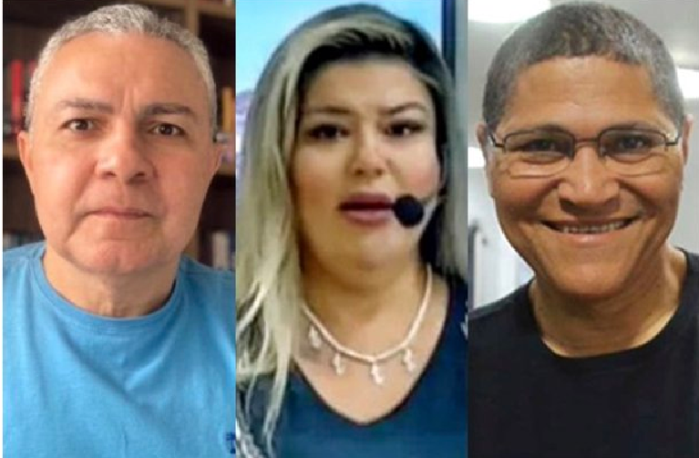 Toni Rodrigues, Samanta Cavalca e Efrem Ribeiro