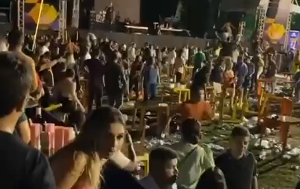 Confusão e correria no clube na hora do tiroteio