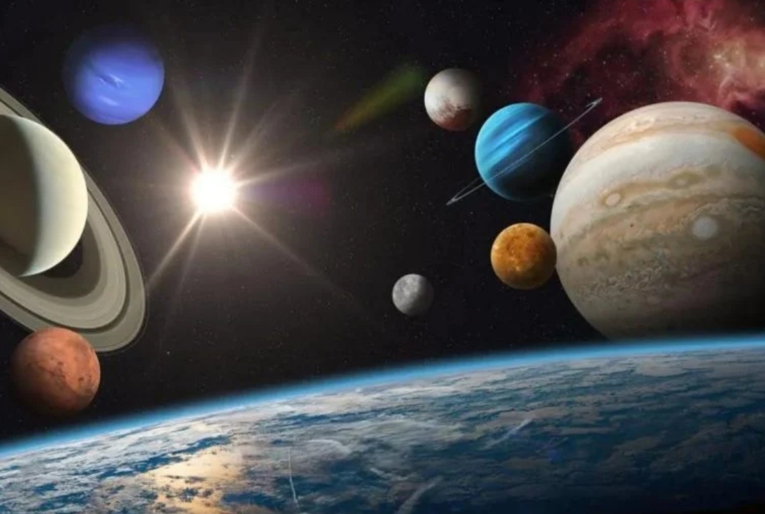 Imagem dá ideia de como ficarão os planetas