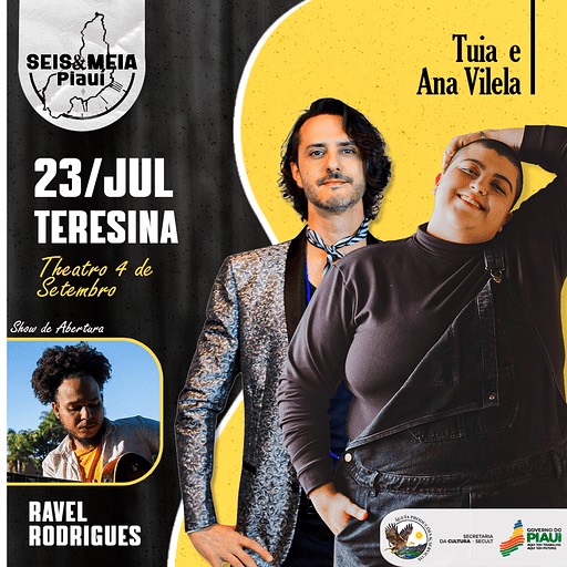 O show em Teresina estava previsto para o dia 23 de julho, no Theatro 4 de Setembro