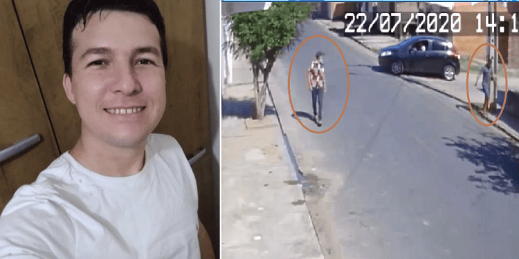 Soldado Lídio à esquerda e dois suspeitos do crime à direita