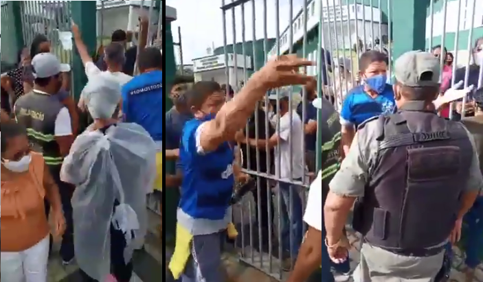 Confusão é registrada em ponto de vacinação contra Covid-19