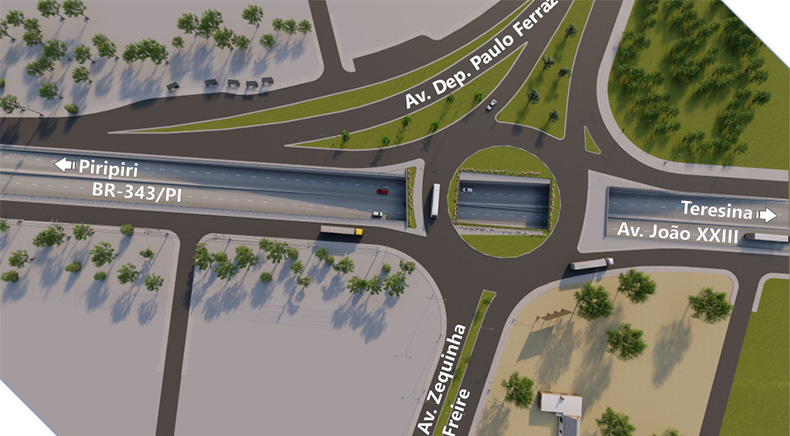 Projeto de obra da Avenida João XXIIII