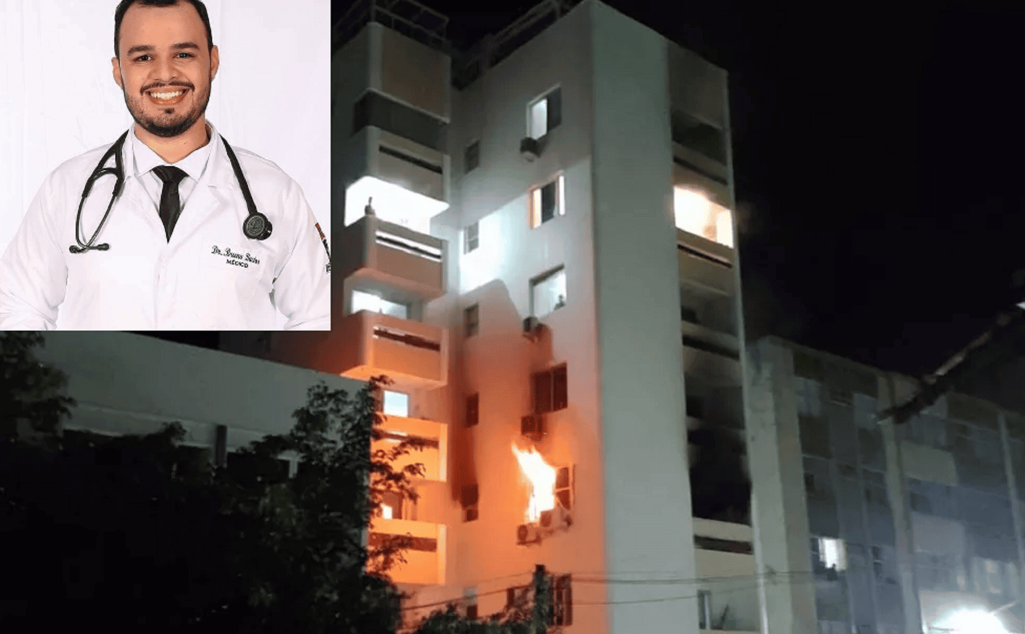 Médico piauiense morre após cair de prédio para fugir de incêndio na Bahia