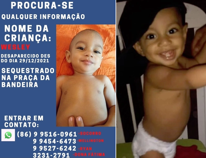 Polícia investiga desaparecimento de bebê em Teresina