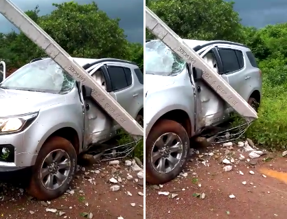 Secretário Florentino Neto sofre acidente de carro em Cocal