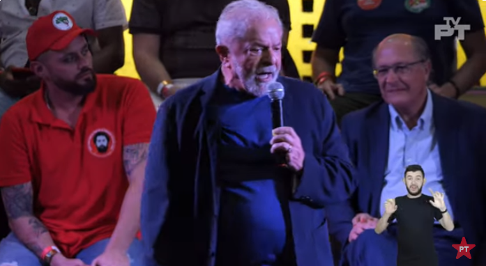 Lula em encontro com sambistas e representantes de escolas de samba no Rio de Janeiro