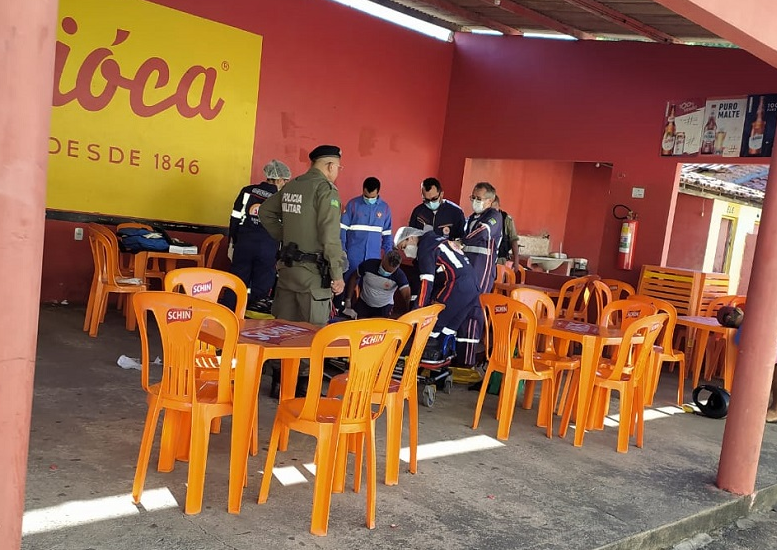 Bar onde ocorreu o atentado em Parnaíba