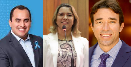 Georgiano Neto, Janaína Marques e Marden Menezes